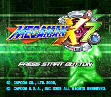 Mega Man X7 screen shot title